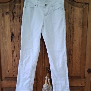 LOFT Women's Bright White Skinny Jeans